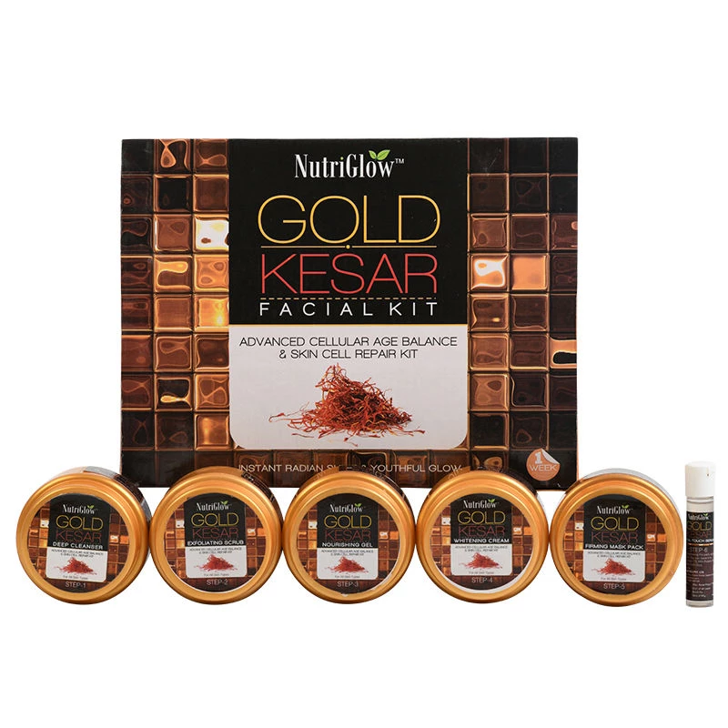 NutriGlow Gold Kesar Facial Kit For Instant Radiant Shine, 260 g-2.webp